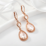 Rose Gold Teardrop Drops