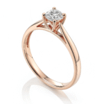 Rose Gold Solitaire Ring