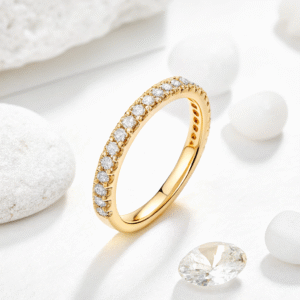 Diamond Pavé Gold Ring