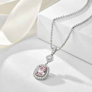 Pink Gemstone Pendant Necklace