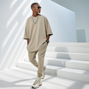 Cream Oversized Co-ord Set